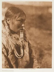 Nose Ring Prints: Kenowun, Nunivak, 1928. Creator: Edward Sheriff Curtis