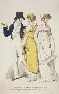 June Collection: Kensington Garden dresses for June, c1810. Artist: W Read