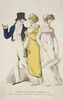 Anon Anon Anonymous Gallery: Kensington Garden dresses for June, c1810. Artist: W Read