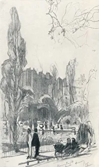 In Kensington Gardens - Stage One, c1920. Artist: Claude Allin Shepperson In Kensington Gardens - Stage One, c1920. Artist: Claude Allin Shepperson