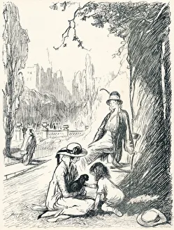 Puppy Gallery: In Kensington Gardens - Stage Six, c1920. Artist: Claude Allin Shepperson