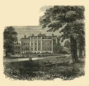 Sir Christopher Wren Collection: Kensington Palace, from the Gardens, c1876. Creator: Unknown