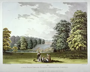 Franz Joseph Gallery: Kensington Palace and Gardens, London, 1798. Artist: Heinrich Schutz