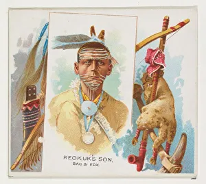 Keokuks Son, Sac & Fox, from the American Indian Chiefs series (N36) for Allen &