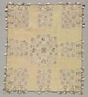 Chios Prints: Kerchief, late 1800s. Creator: Unknown