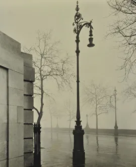 Kerle electric streetlamp, Victoria Embankment, London, 1928