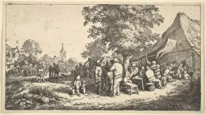 Adriaen Van Ostade Collection: The Kermess Under the Great Tree, 1610-85. Creator: Adriaen van Ostade