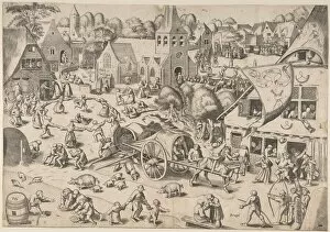 Villager Gallery: The Kermis at Hoboken, ca. 1559. Creator: Frans Hogenberg