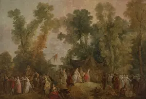 Funfair Prints: Kermis in the Park, 1785. Creator: Jean Pierre Norblin