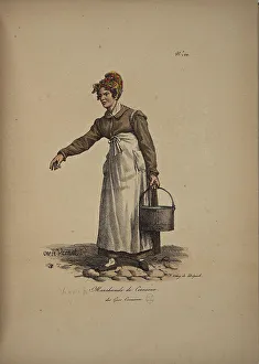 Merchants Prints: Kernels seller. From the Series Cris de Paris (The Cries of Paris)