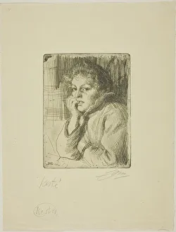 Kesti, a Mora Peasant, 1906. Creator: Anders Leonard Zorn