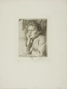 Kesti, a Mora Peasant, 1906. Creator: Anders Leonard Zorn