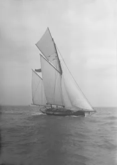 The ketch Corinda under sail. Creator: Kirk & Sons of Cowes