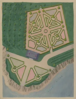 Birds Eye View Gallery: Ketteltas Estate, c. 1936. Creator: Helen Miller