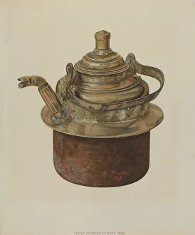 Lemcke Lloyd Charles Prints: Kettle, 1938. Creator: Lloyd Charles Lemcke