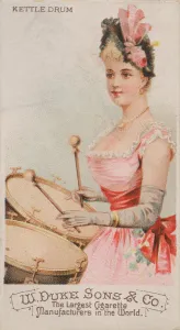 Kettle Drum, from the Musical Instruments series (N82) for Duke brand cigarettes, 1888
