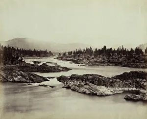 Flowing Prints: Part of the Kettle Falls of the Columbia River, 1860, 1860. Creator: Unknown
