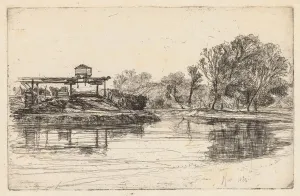 1818 1910 Prints: Kew, 1864. Creator: Francis Seymour Haden (British, 1818-1910)