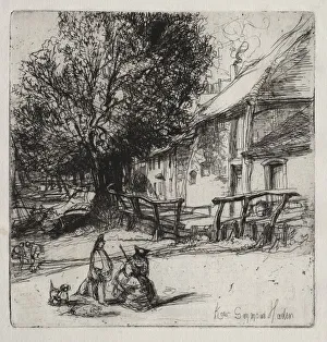 1818 1910 Prints: Kew Side. Creator: Francis Seymour Haden (British, 1818-1910)