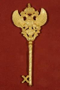 Key of a Chamberlain at the Imperial Court of Russia, Late 18th cent. Artist: Historic Object Key of a Chamberlain at the Imperial Court of Russia, Late 18th cent. Artist: Historic Object