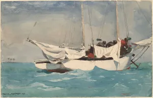 Hauling Prints: Key West, Hauling Anchor, 1903. Creator: Winslow Homer