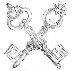 Keys Gallery: Keys of the Fortress of Portsmouth, 1845. Creator: Unknown