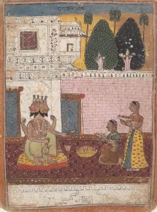 Offerings Prints: Khambavati Ragini... from a Dispersed Ragamala Series (Garland of Musical Modes)