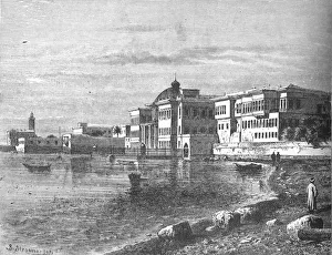 The Khedives Palace at Ras-El-Tin, Alexandria, c1882-85 Artists: Unknown, B Strassberger
