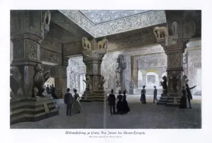 Cambodia Prints: Khmer Temple, Paris World Exposition, 1889, (1900). Artist: Ewald Thiel