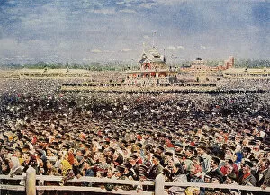 Coronation Ceremony Gallery: Khodynka Field on 18 May 1896, 1899. Artist: Makovsky, Vladimir Yegorovich (1846-1920)