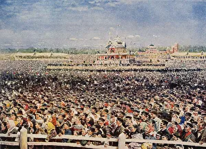 Crowning Prints: Khodynka Field on 18 May 1896, 1899. Artist: Makovsky, Vladimir Yegorovich (1846-1920)
