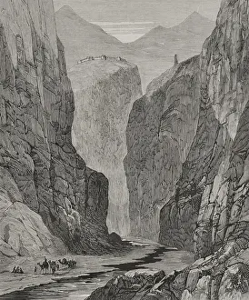 Cliffs Prints: Khyber Pass and fort of Ali Masjid, 1878. Creator: Unknown