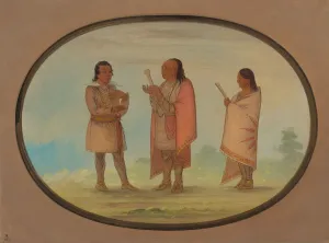 Illinois United States Prints: Kickapoo Indians Preaching and Praying, 1861 / 1869. Creator: George Catlin