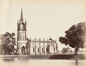 Calcutta Prints: Kidderpore Church, 1850s. Creator: Captain R. B. Hill