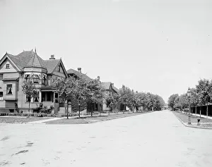 Residential Street Prints: Kildare Road, looking north, Walkerville, Ont. between 1905 and 1915. Creator: Unknown