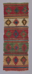 Star Motif Prints: Kilim with Bands of Star Motifs