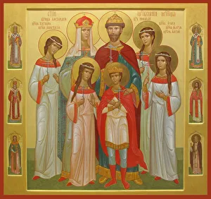 The killed Family of the Tsar Nicholas II, 2004-2007. Artist: Russian icon