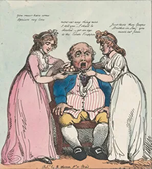 Bribery Collection: Killing with Kindness, October 1, 1799. October 1, 1799. Creator: Thomas Rowlandson