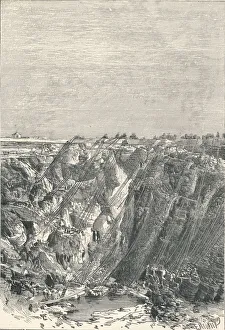 Diamond Mine Prints: Kimberley: appearance of the diamond mine in 1880, 1896