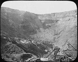 Diamond Mining Gallery: Kimberley diamond mine, South Africa, c1890