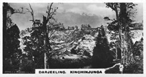Images Dated 4th June 2007: Kinchinjunga from Beechwood, Darjeeling, India, c1925