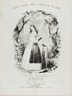 Currier And Ives Prints: Kind, Kind and Gentle is She, c.1840. Creator: Currier and Ives