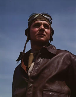 Bomber Pilot Collection: The kind of man Hitler wishes we didn t have... 1942. Creator: Alfred T Palmer