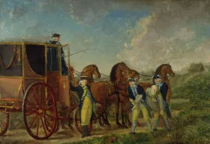 Per Hillestrom Prints: King Adolf Fredrik (1710-1771) at Loka Brunn in 1762