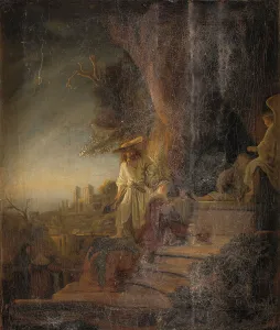 Mordecai Prints: King Ahasuerus Presents Mordecai with his Ring, 1681-1684. Creator: Aert de Gelder