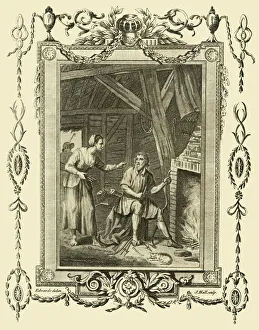 Alex Gallery: King Alfred in disguise rebuked by the Neat Herds Wife for letting the Cakes burn, (c878), 1783