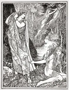 Lang Prints: King Athamas steals Nepheles clothes so that she can t float away with her sister, 1926
