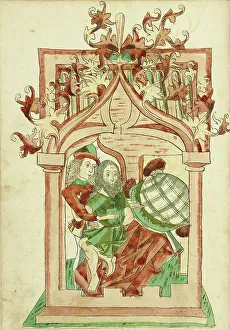 King Avenir and the Hermit; Barlaam und Josaphat, 1469. Creators: Hans Schilling, Diebolt Lauber