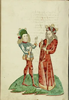 King Abenner Prints: King Avenir and Josaphat in Conversation; Barlaam und Josaphat