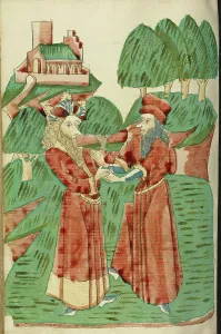 Diebold Lauber Prints: King Avenir Receives Advice from Theodas; Barlaam und Josaphat